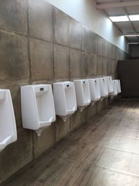 Urinals in toilet