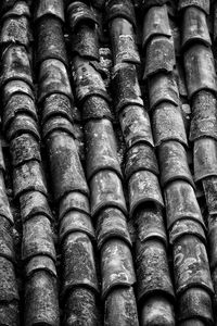 Full frame shot of roof tiles