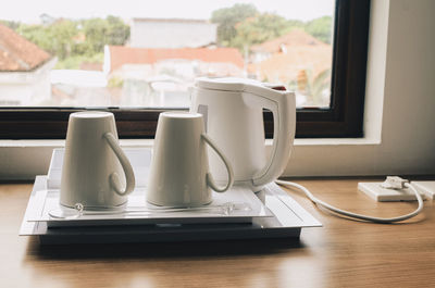 Close-up of coffee on table