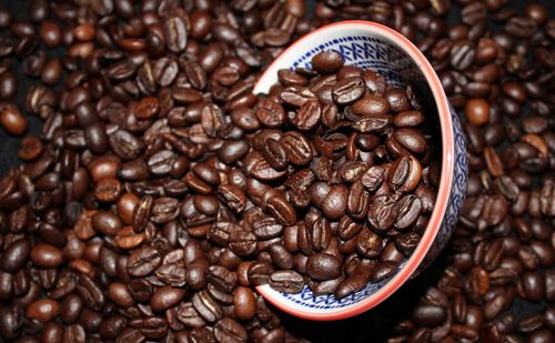 Close-up of coffee beans