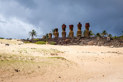Panoramic view of beach against sky