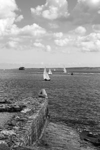 Scenic view of sea against sky