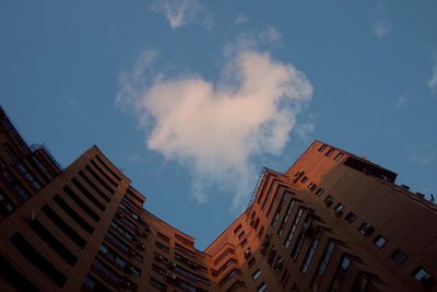 Low angle view of buildings against sky