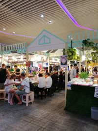 People sitting at cafe