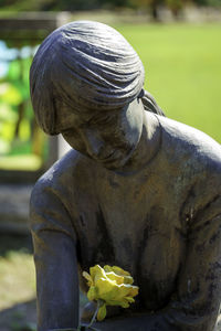 Close-up of statue