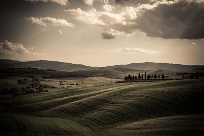 Panoramic view of landscape against sky