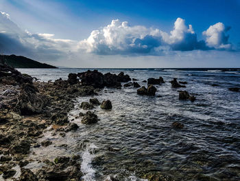 Scenic view of sea against sky