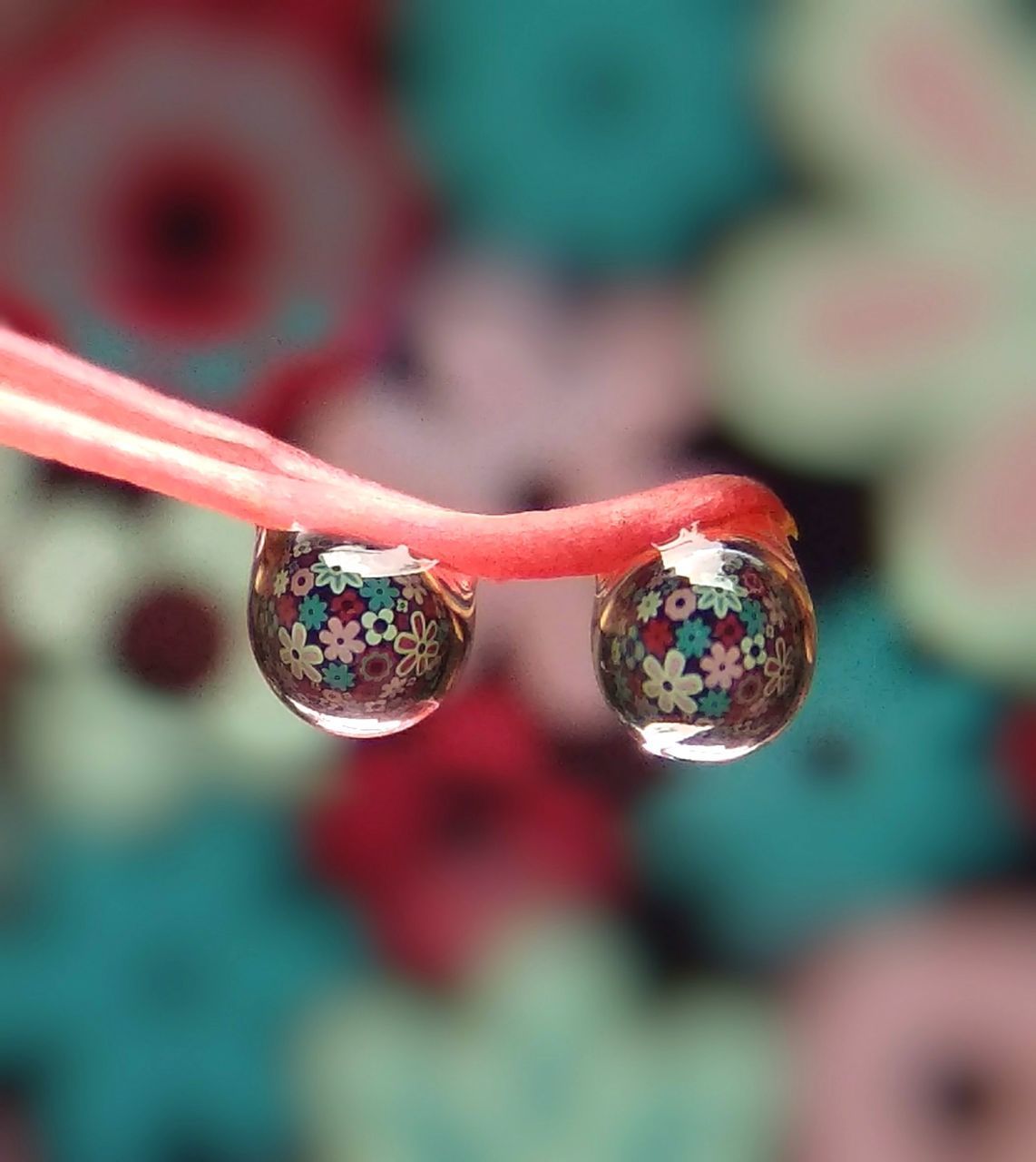 CLOSE-UP OF BUBBLES WITH REFLECTION