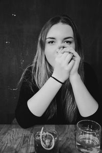 Portrait of young woman