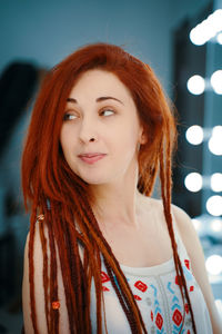 Portrait of a beautiful young woman