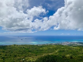 Scenic view of sea against sky