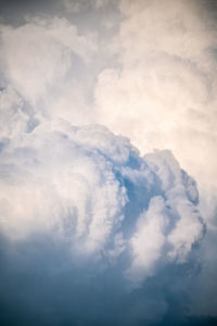 Low angle view of clouds in sky