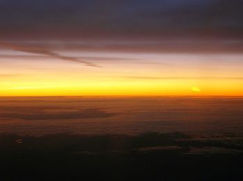 Sunset over landscape