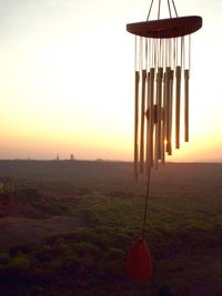 View of multi colored landscape at sunset