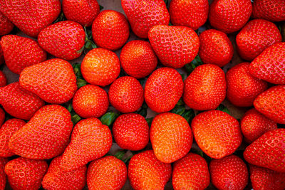 Full frame shot of strawberries