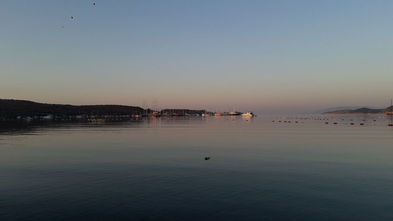 VIEW OF SEA AGAINST CLEAR SKY