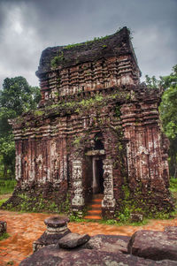 View of temple against trees