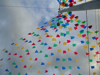 Some flags of são joão in the brazilian northeast