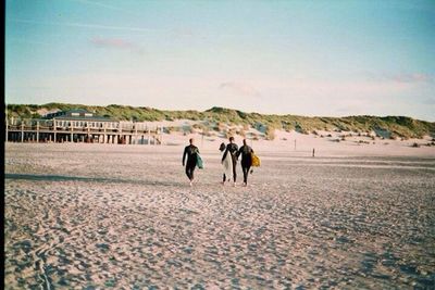 Group of people walking on land