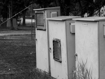 Fuse boxes on field