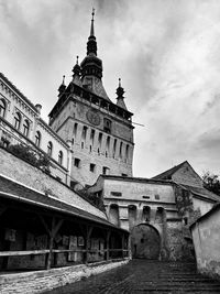 Low angle view of historic building against sky
