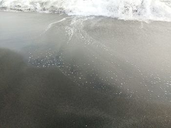 High angle view of beach