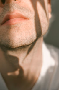Close-up portrait of young man