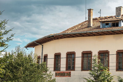 Low angle view of building against sky