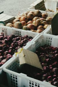 Vegetables for sale at market