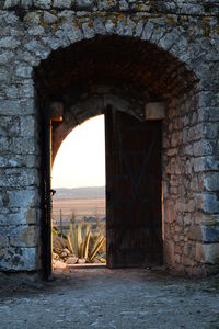 View of old ruin building