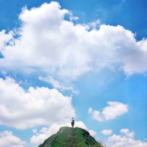 Low angle view of cloudy sky