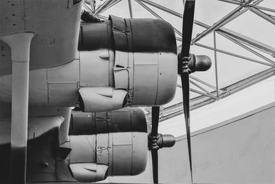 Close-up of airplane - consolidated pby-5a catalina propellers