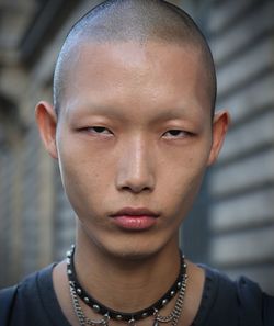 Close-up portrait of boy