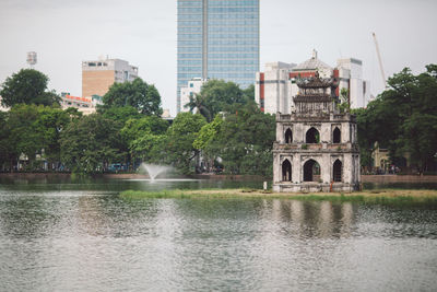 View of buildings at waterfront