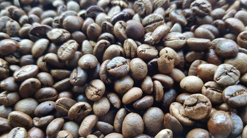 Full frame shot of coffee beans