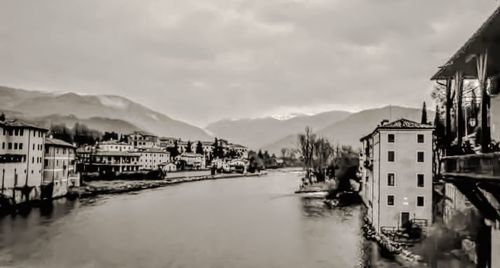 View of buildings in city at waterfront