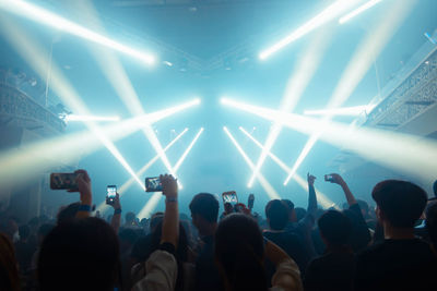 Crowd at music concert