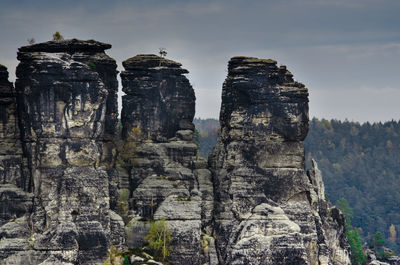 View of rock formations