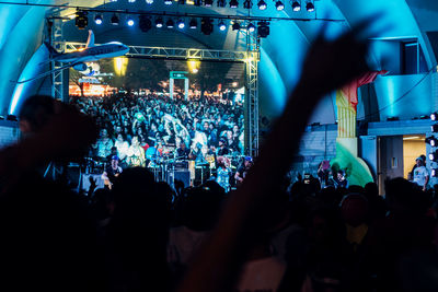 Crowd at night