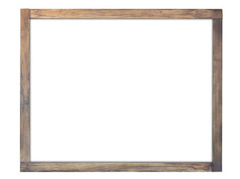 View of an empty white background