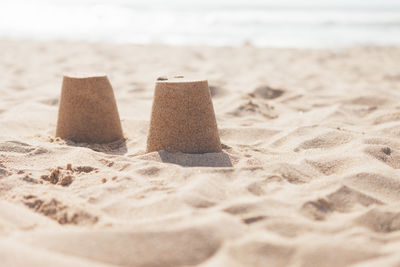 Close-up of sand on beach