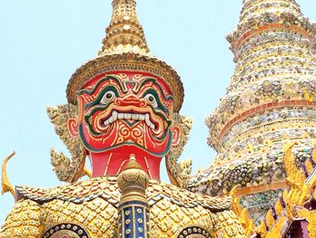 Low angle view of temple