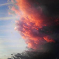 Low angle view of cloudy sky