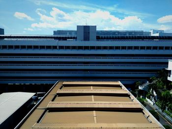 Exterior of modern building against sky