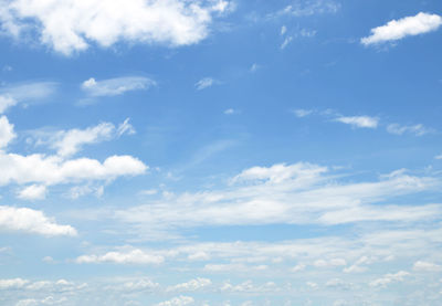 Low angle view of clouds in sky