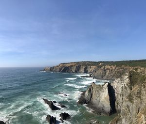 Scenic view of sea against sky