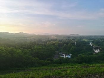 Scenic view of landscape against sky