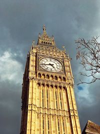 Low angle view of clock tower