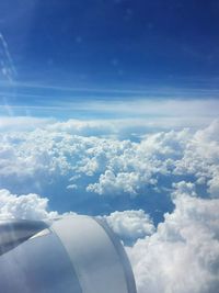 Aerial view of cloudscape