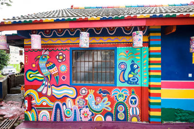 Multi colored building exterior